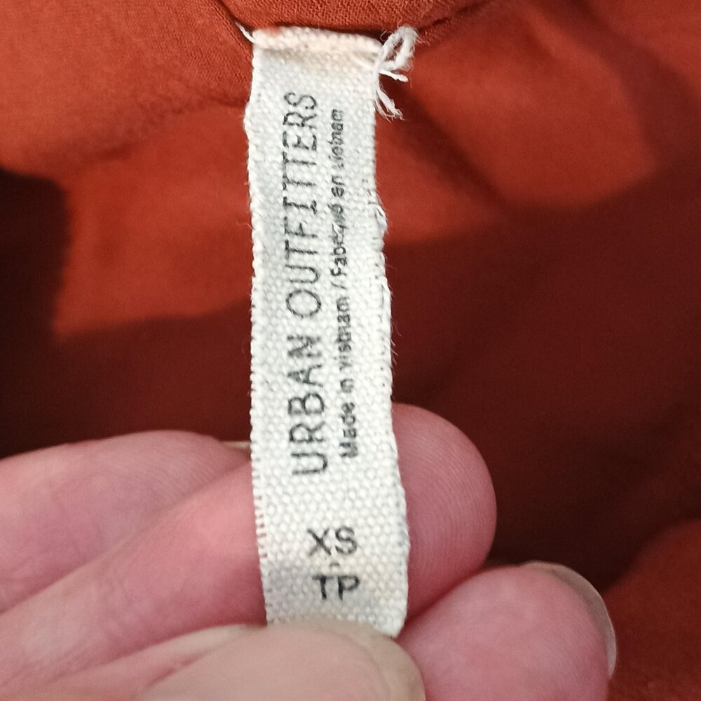 Urban Outfitters/Jumpsuit/Womens XS/Terracotta Wide Leg Corduroy Button Front - Picture 2 of 9